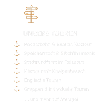 Die Kiez-Kapitän Hamburg Touren mit besten Bewertungen für die Reeperbahn und Beatles Kieztour und die Stadtführung Hamburg.