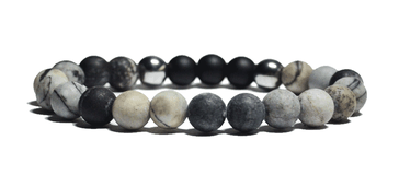 bracelet en Jaspe Netstone et Hématite