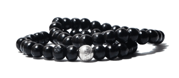 bracelet noir en bois pour homme