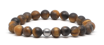 Bracelet en Oeil de tigre mat