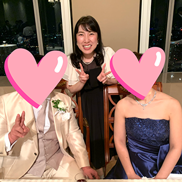 男性会員の結婚二次会での写真
