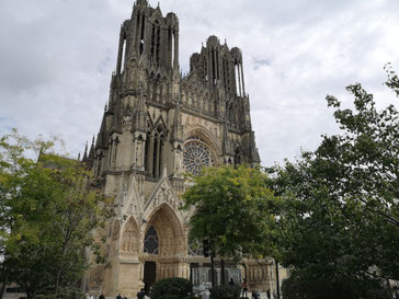 Champagne streek Notre Dame in Reims