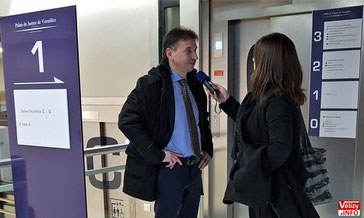 Pascal Thévenot, maire de Vélizy, au Tribunal de versailles le 19/03/2018.
