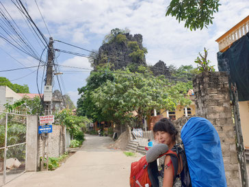 Straße in Tam Coc