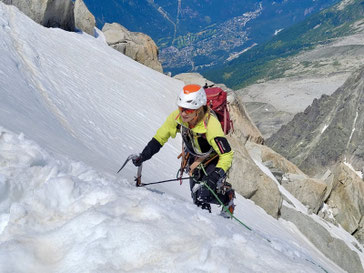 Frendopfeiler, Frendo spur, Chamonix, Aiguille du Midi, Nordwand, North face, Plan d l'aiguilles, Lac Bleu