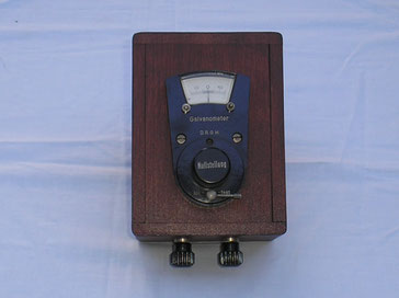 Fa. Kauhausen Berlin – Dahlem - Drehspul – Galvanometer zur Strommessung ( Gleichstrom ). ca. 1920