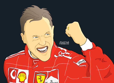 Michael Schumacher by Muneta & Cerracín