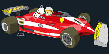 Jody Scheckter by Muneta & Cerracín