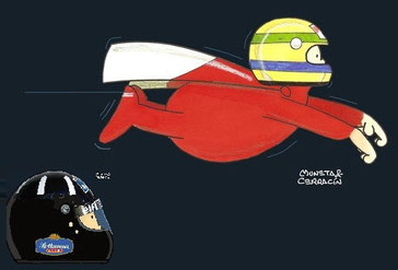 Ayrton Senna by Muneta & Cerracín