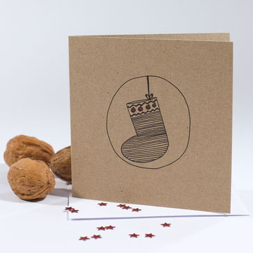 Christmas Stocking - greeting card
