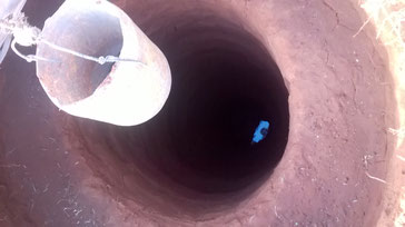 The small water puddle is already visible...