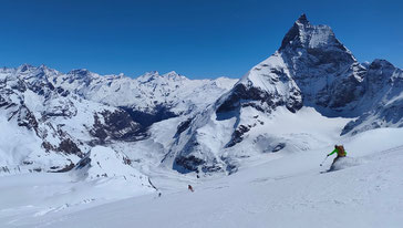 Perfekte Schlussabfahrt nach Zermatt, 26. April 2025