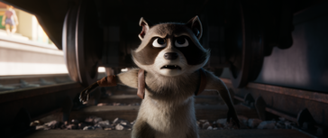 Falcon le gentil raton-laveur doit déjouer le plan diabolique de Hans le méchant blaireau (©TAT Productions/Apollo Films Distribution/France-3 Cinéma/Kinologics-2025).