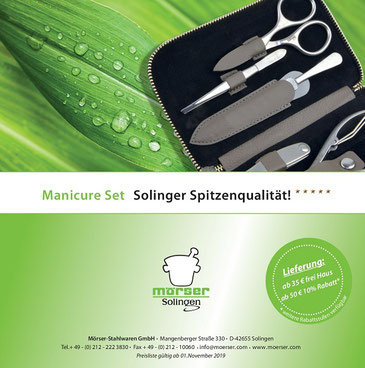 Deckblatt des Mörser Etui Katalogs