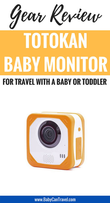 Totokan baby monitor for travel with a baby or toddler