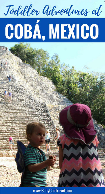 Planning to explore the ancient Mayan ruins of Coba, Mexico? Read this first! |Family Travel | Travel with baby or toddler | Mayan Riviera | Mexico #familytravel #travelwithbaby #toddler #toddlertravel #mayanriviera #cobaruins #mexico