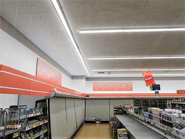 防カビ施工後の天井