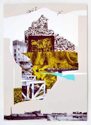 "REPAIRE 04" / Sérigraphie 70x100cm / collaboration avec Macula Nigra