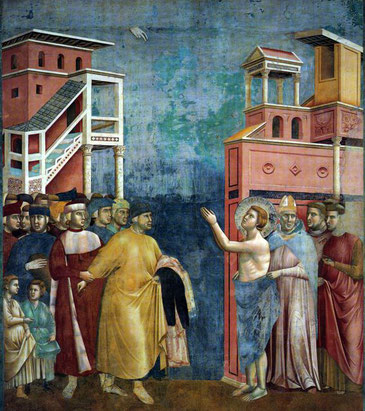 Fresco de Giotto di Bondone (1267 – 1337), que se encuentra en la Basílica de San Francisco, en Asís (Italia)