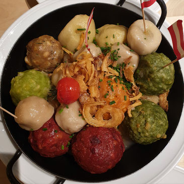 Knödelpfanne in der Stiegl Brauwelt