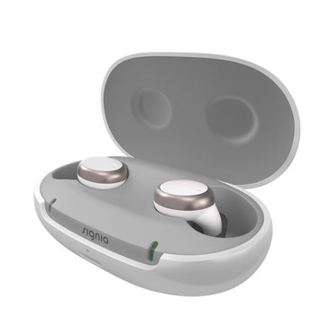 シグニア補聴器（シーメンス補聴器）の最新モデル。耳穴イヤホン型充電式補聴器