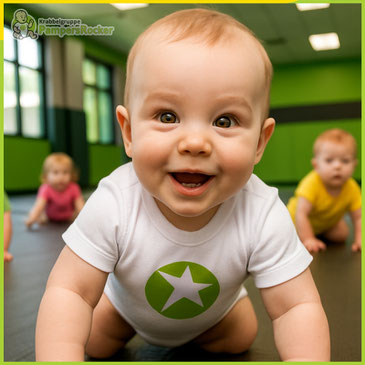 lachende Babys unserer Krabbelgruppe by Dat Sporthuus in Friesyothe