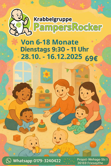 Alle Angaben in einer Grafik - Infos zum Kurse PampersRockers