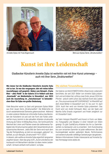Annette Dyba Kunst Düsseldorf Gladbeck Vernissage Ausstellung 