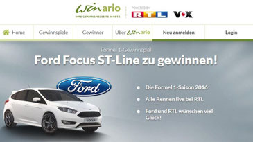 Winario RTL Gewinnspiel