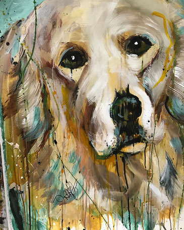 ITEM #22: CUSTOM PET PORTRAIT BY JULIE ARNOFF (VALUE $600)