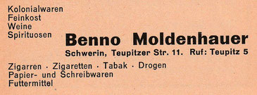 Anzeigen, April 1939, Samml. Wacker