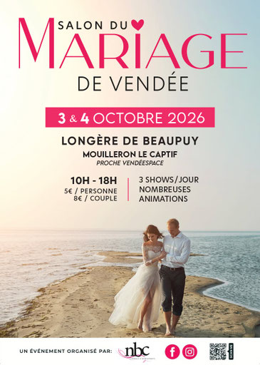 Salon du Mariage de Vendée 03 et 04 Octobre 2026