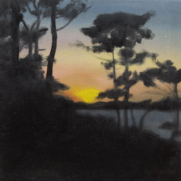 Sunset 30x30cm 2007 oil on canvas