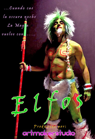 UV Elfos Party. Body Painting y vestuario fluor