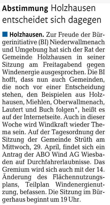 Rhein-Lahn-Zeitung v. 27.04.2015