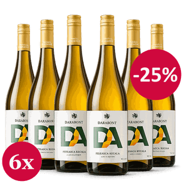 6-er Weinpaket DA - (DA-RA-BO-NT) Feteasca Regala Familia Darabont 2025