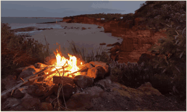 das schönste Campfire unserer Reise