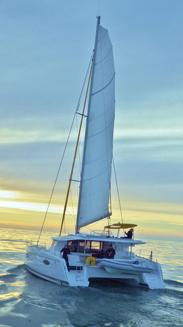 New sailing catamaran Helia 44 delivery from La Rochelle, France to Raiatea, French Polynesia - a 11.000 nautical miles yacht delivery