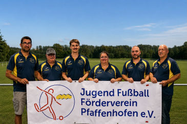 (v.l.n.r.): Tobias Ullrich (3. Vorsitzender), Ralph Steffen (1. Schriftführer), Simon Langer (2. Schriftführer), Andrea Langer (1. Kassier), Benjamin Lutz (1. Vorsitzender), Jürgen Nowak (2. Vorsitzender)