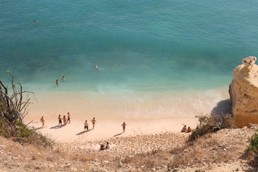 Strand Praia da Marinha von oben ©My own Travel