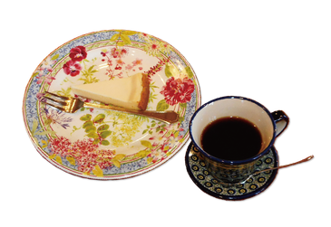 「珈琲＆（大佛次郎夫人ゆかりの）チーズケーキ」