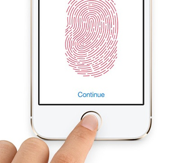 iPhone5S　指紋認証画面