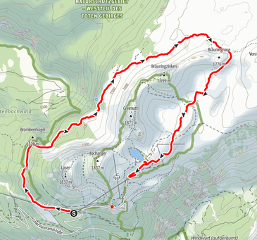 Loser, Loser Umrundung, Greimuth, Hochanger, Bräuningzinken, Schwarzmoossattel, Gschwandtalm, Ausseerland, Bräuningalm, Wandern, Steiermark