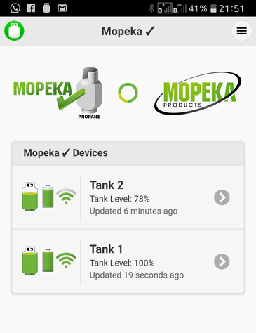 GAS Control via Bluetooth aufs Handy