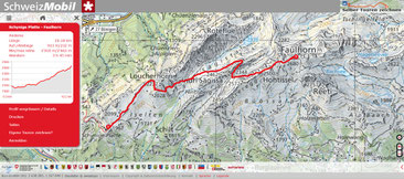Routekaartje Schynige Platte - Faulhorn