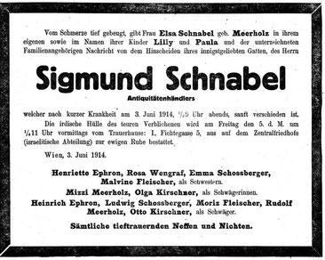 Parte Sigmund Schnabel 1914