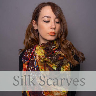 luxury silk crepe de chien habotai silk scarves