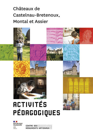Brochure - Châteaux de Castelnau-Bretenoux, Montal et Assier - Ludovic PETNIOT - Graphiste Brive - Studio de Création