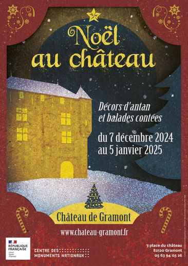 Poster - Carte postale - Abbaye de Beaulieu-en-Rouergue - Centre des monuments nationaux - Ludovic PETNIOT - Graphiste Brive - Studio de Création