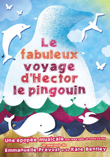 Plaquette - Le fabuleux voyage d'Hector le pingouin - Compagnie L'ibis à couliise - Ludovic PETNIOT - Graphiste Brive - Studio de Création